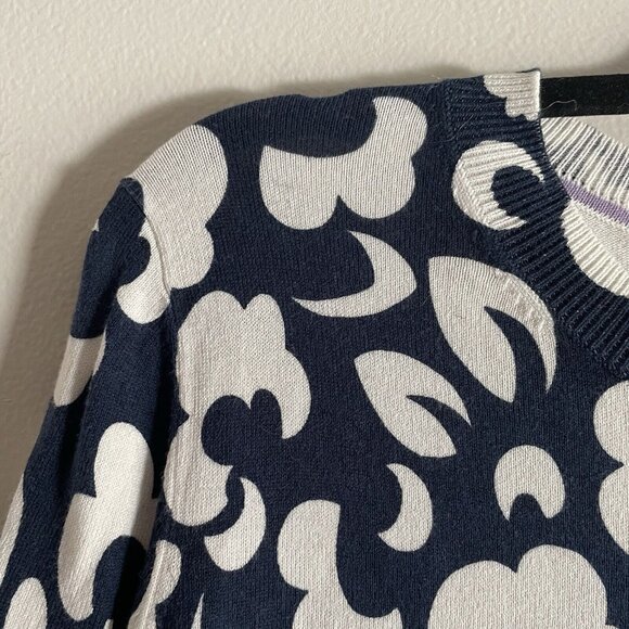 Boden Navy and White Floral Cardigan - Picture 7 of 10